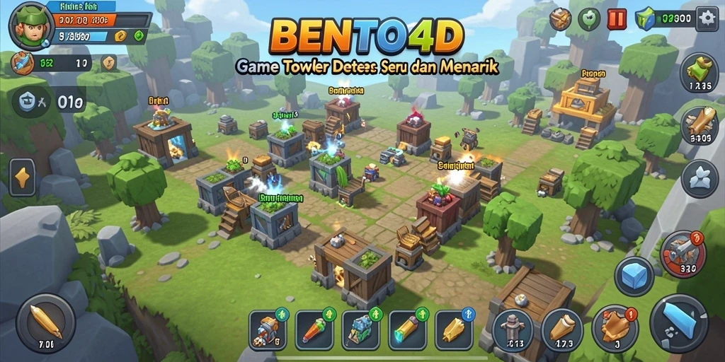 Tampilan gameplay seru dan menegangkan di BENTO4D.