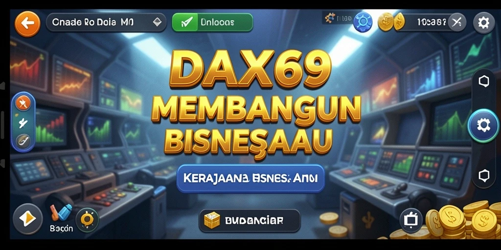 Tangkapan layar gameplay <strong>DAX69</strong> yang menunjukkan bisnis yang sedang berkembang.
