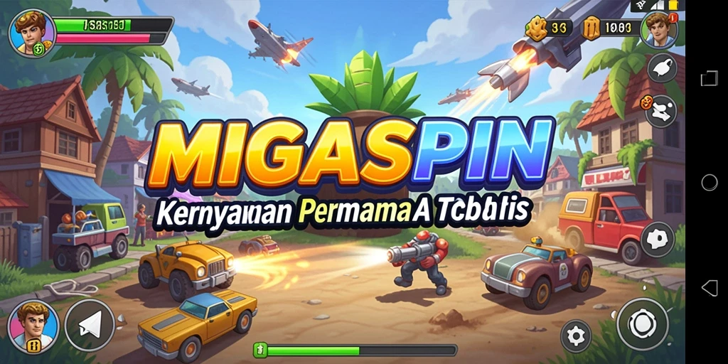 Screenshot MIGASPIN menampilkan gameplay seru dan penuh aksi dari permainan Arcade.