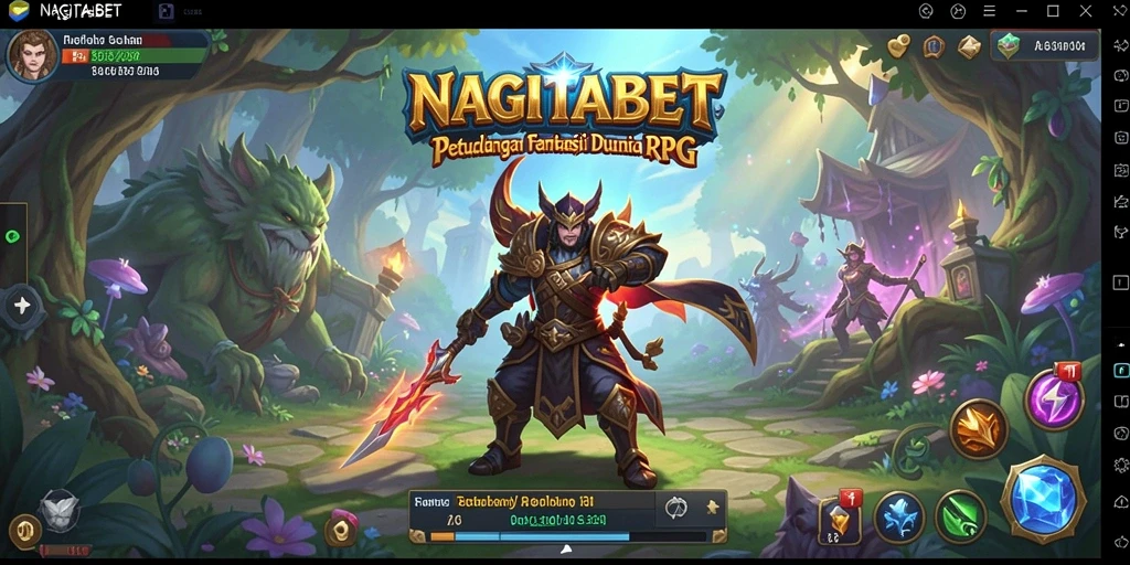 Tampilan gameplay seru di NAGITABET dengan pertarungan epik.