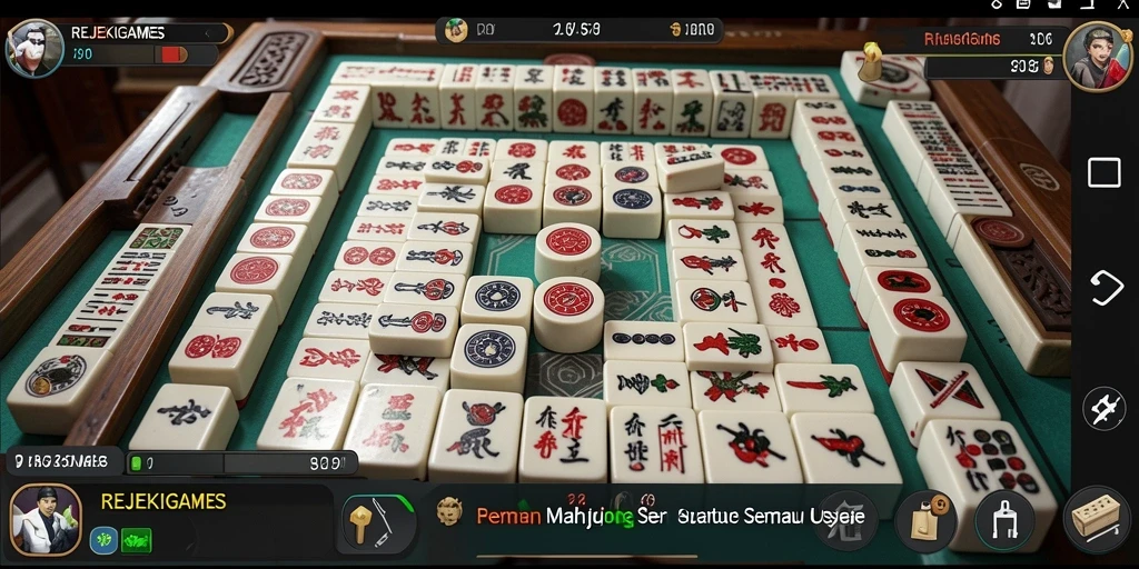 Screenshot gameplay Mahjong yang seru dan menantang.