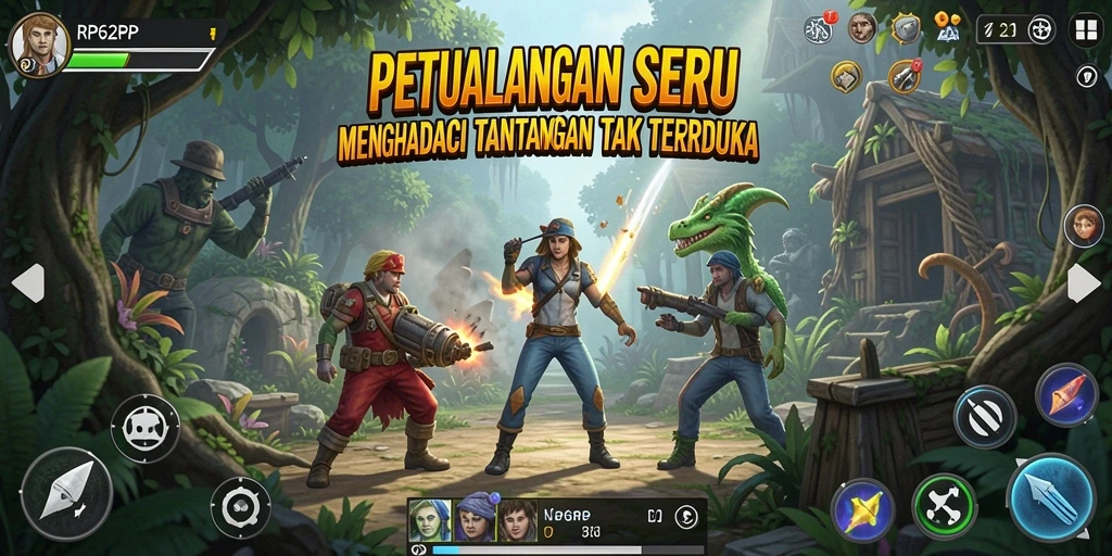 Gameplay seru dari RP62RP yang penuh tantangan dan petualangan.