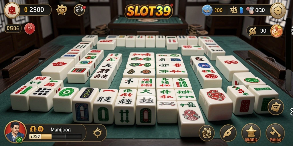 Tampilan gameplay SLOT39 yang menarik saat bermain Mahjong.