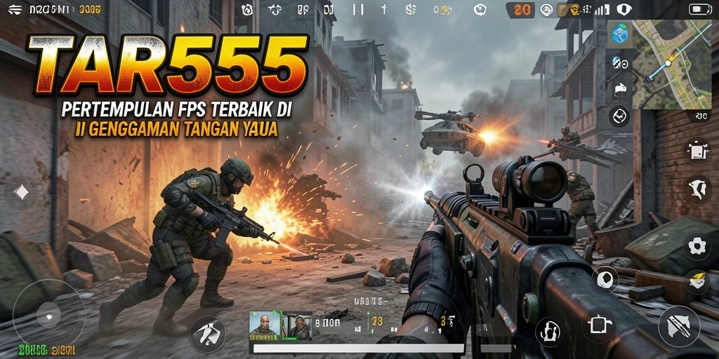 Gameplay seru dan menegangkan dalam TAR555 yang menguji keterampilan FPS Anda.
