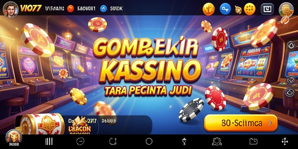 Screenshot gameplay VIO77 yang menampilkan suasana kasino yang menggembirakan.